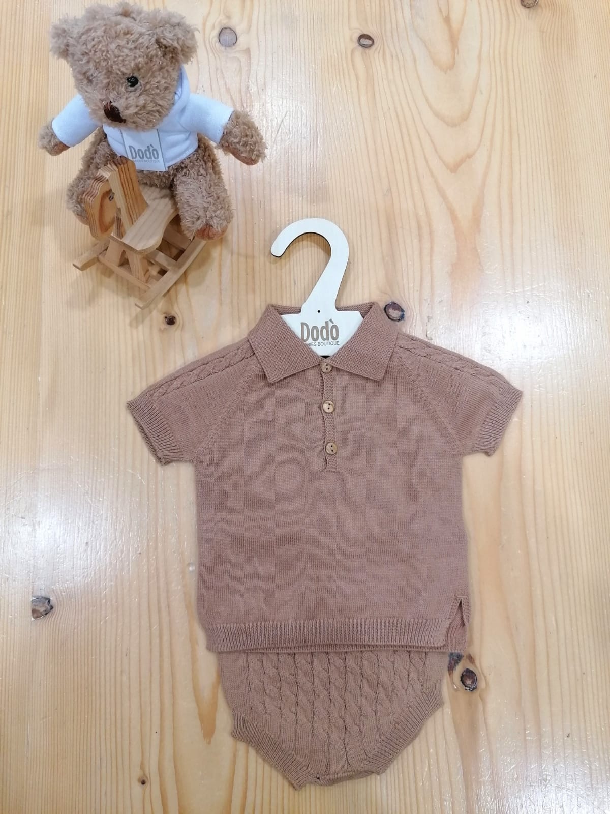 CONJUNTO CORTO TRECCE CAMEL