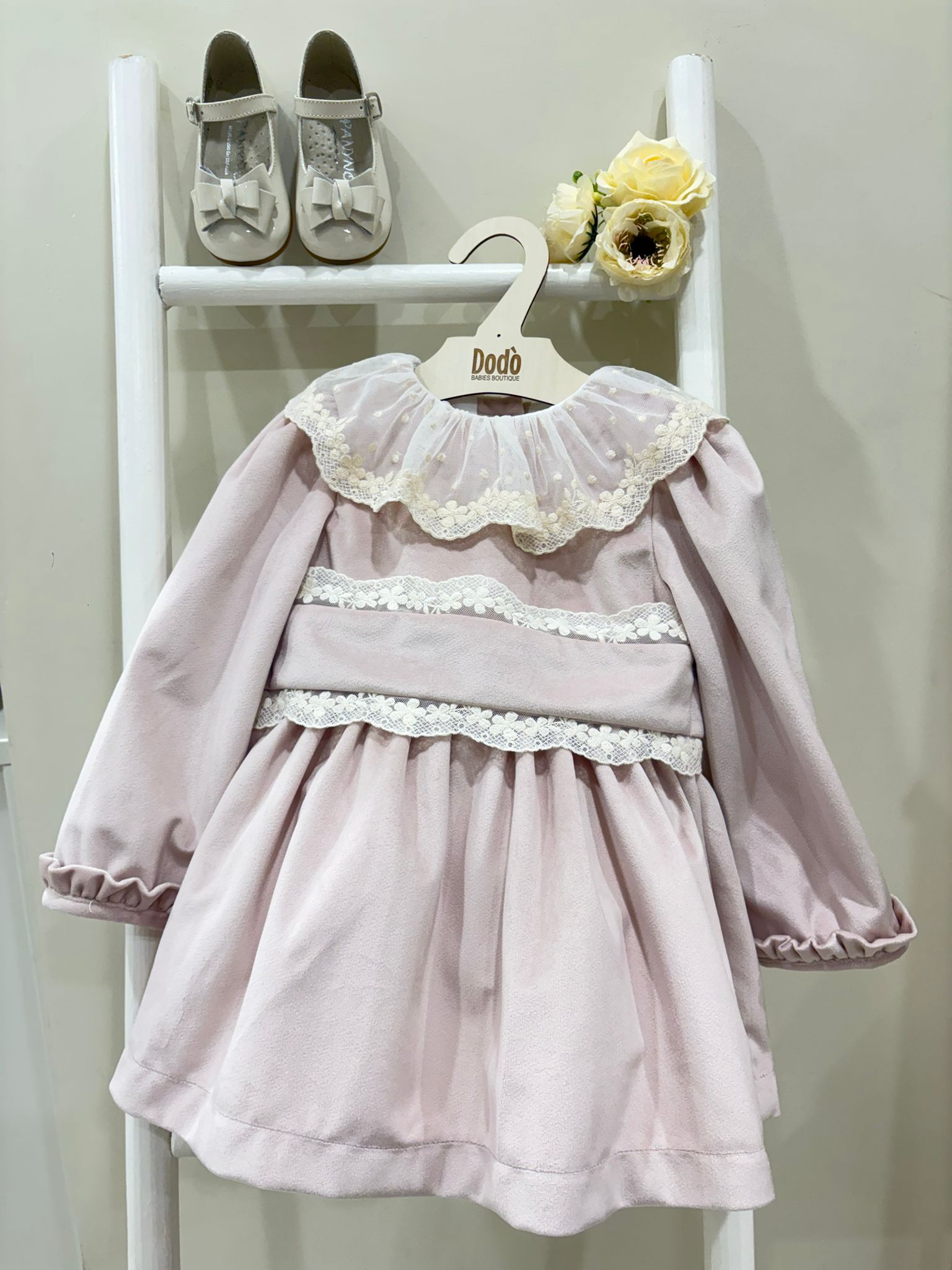 ABITO PINK VELVET FOFETTES