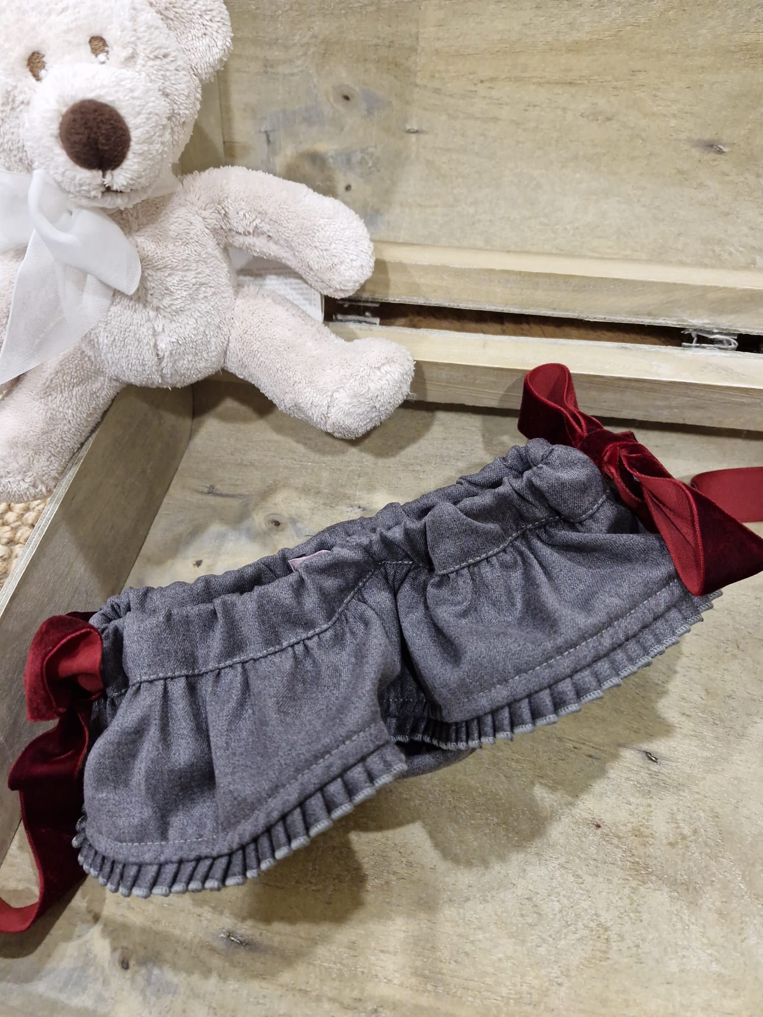 GREY BORDEAUX BLOOMER