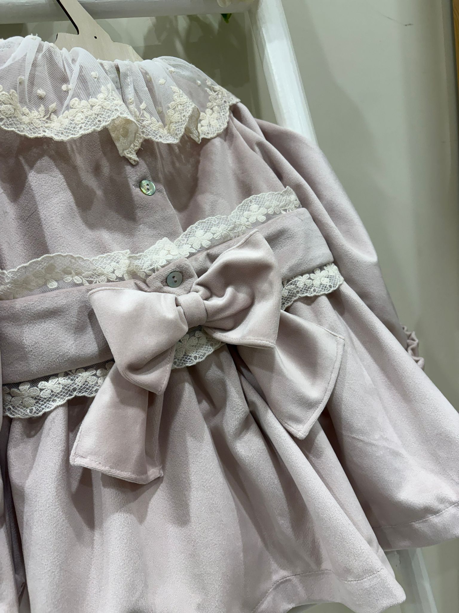 ABITO PINK VELVET FOFETTES