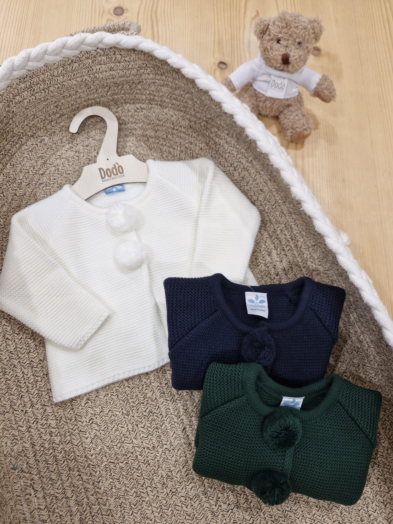 CARDIGAN BOBO POMPONES