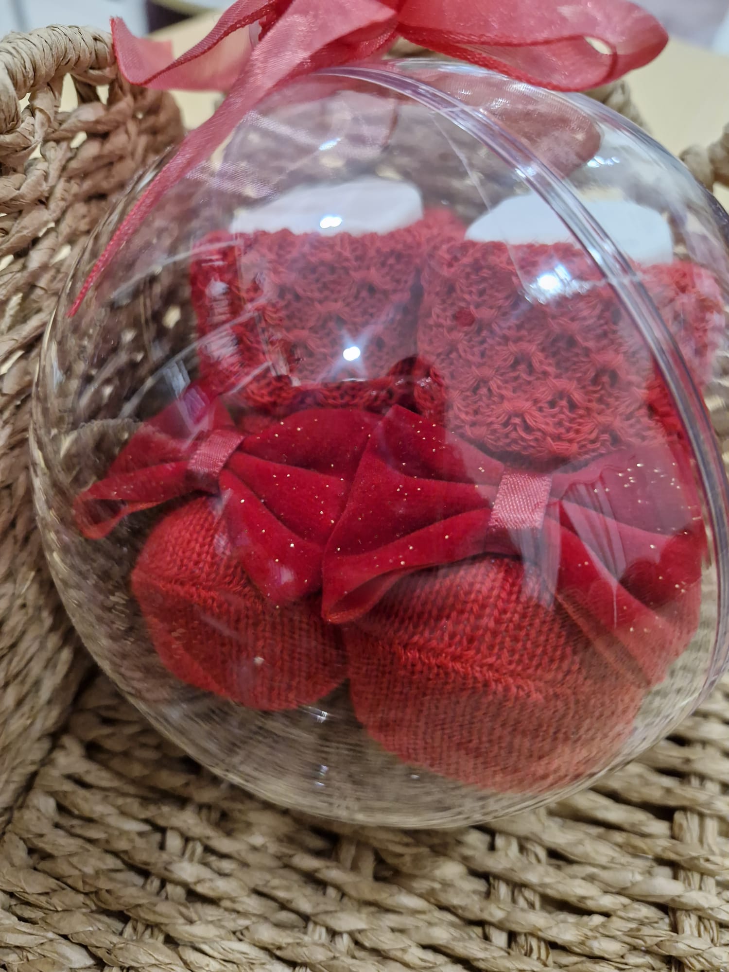 PALLINA SCARPINE FIOCCO VELVET GLITTER