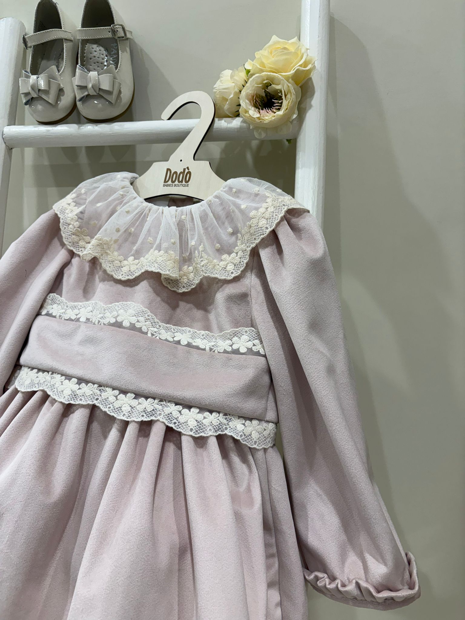 ABITO PINK VELVET FOFETTES