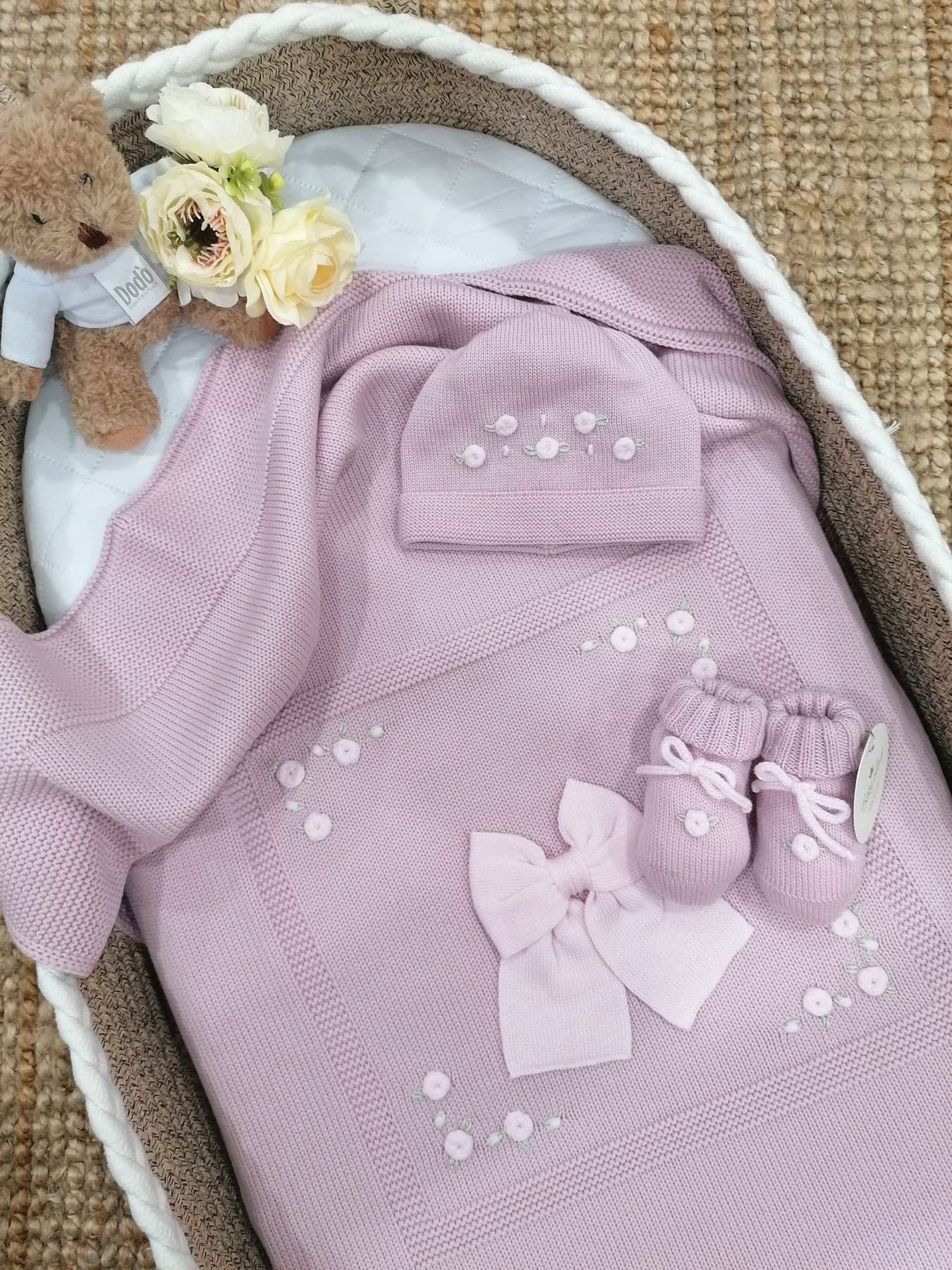 COORDINATO USCITA EMBROIDERY PINK