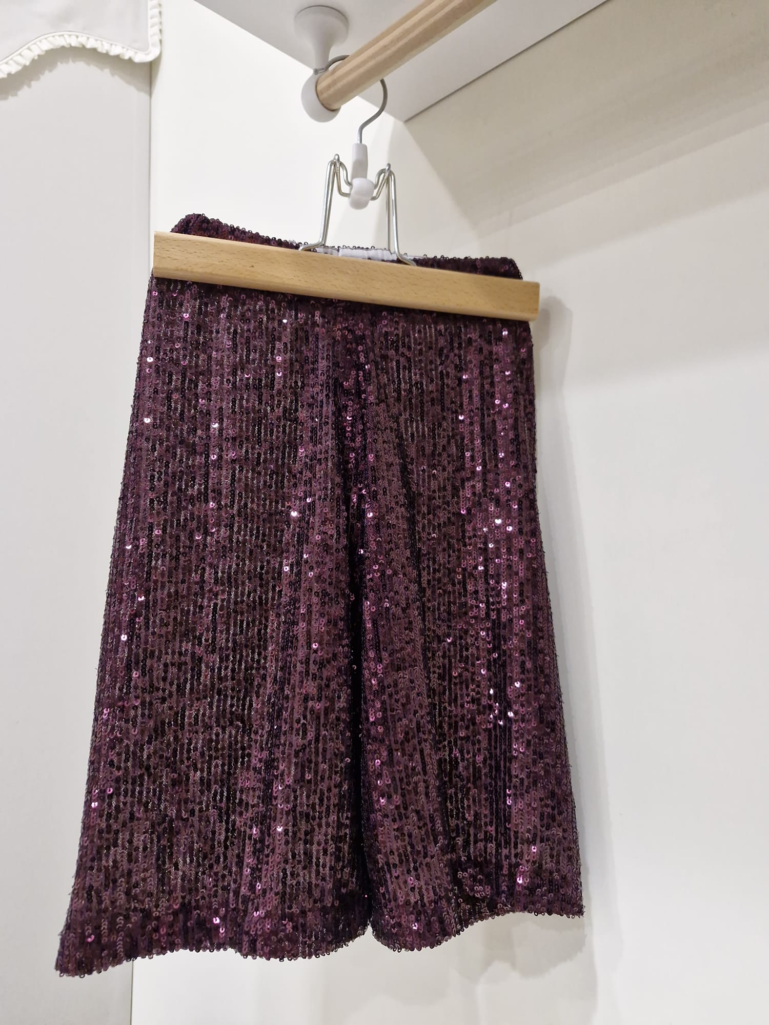 COMPLETO PRUNE PAILLETTES