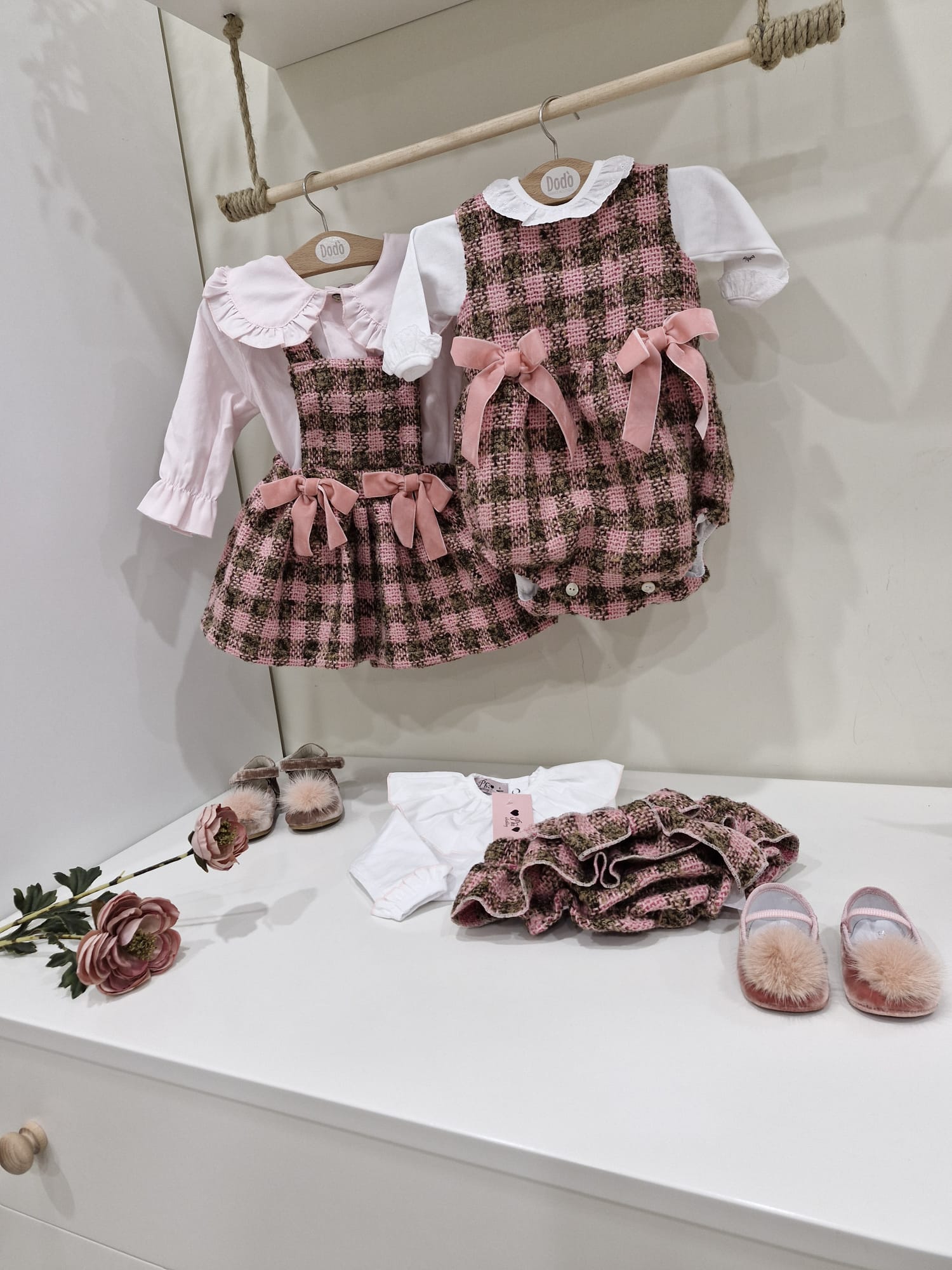 CONJUNTO PINK AND BROWN