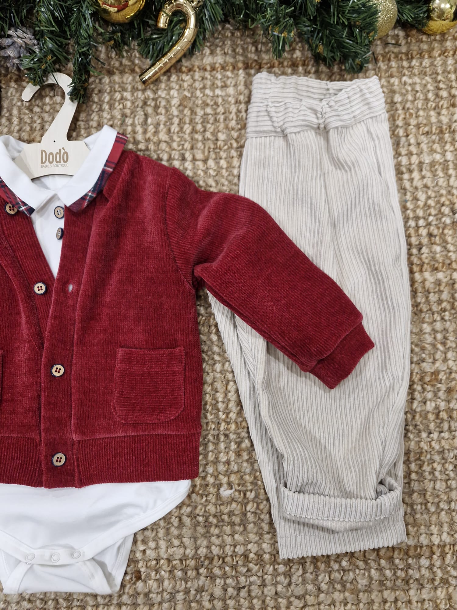 COMPLETO 3 PEZZI BURDEOS