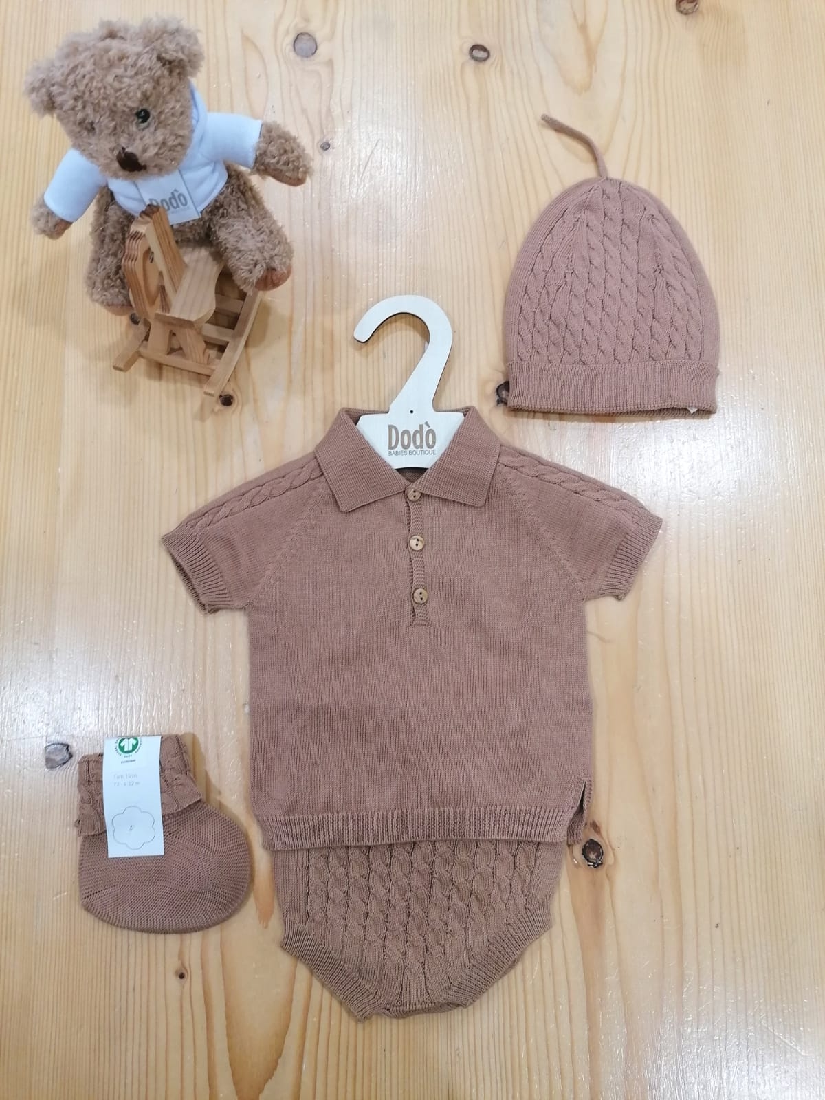 CONJUNTO CORTO TRECCE CAMEL