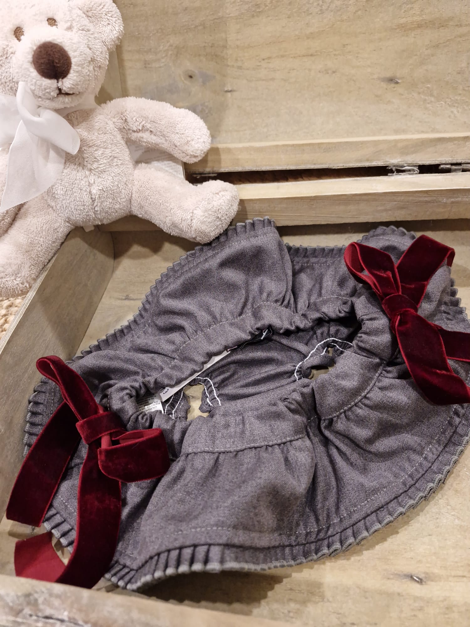 GREY BORDEAUX BLOOMER