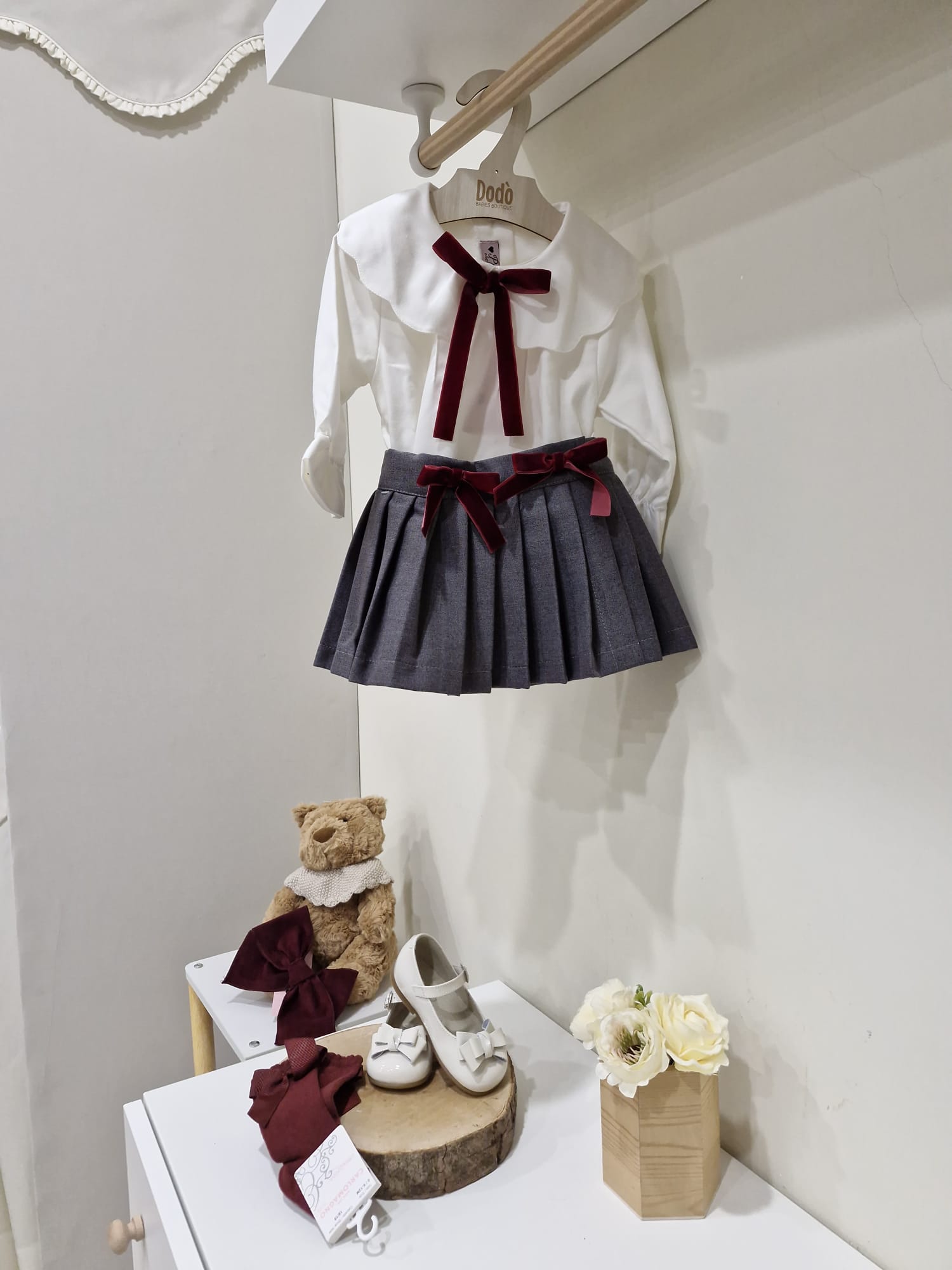 COMPLETO GREY BORDEAUX