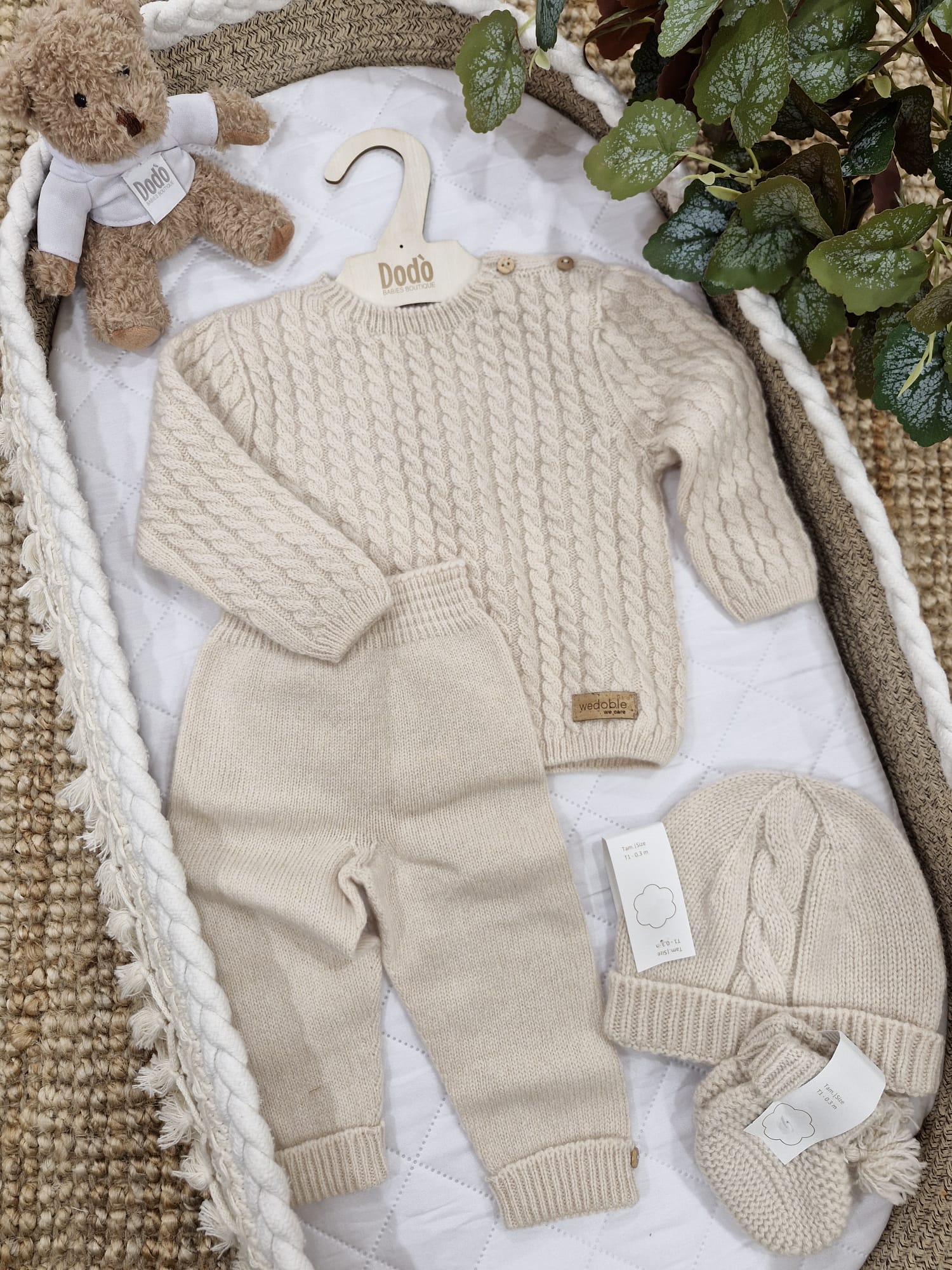 CONJUNTO TRECCE BEIGE