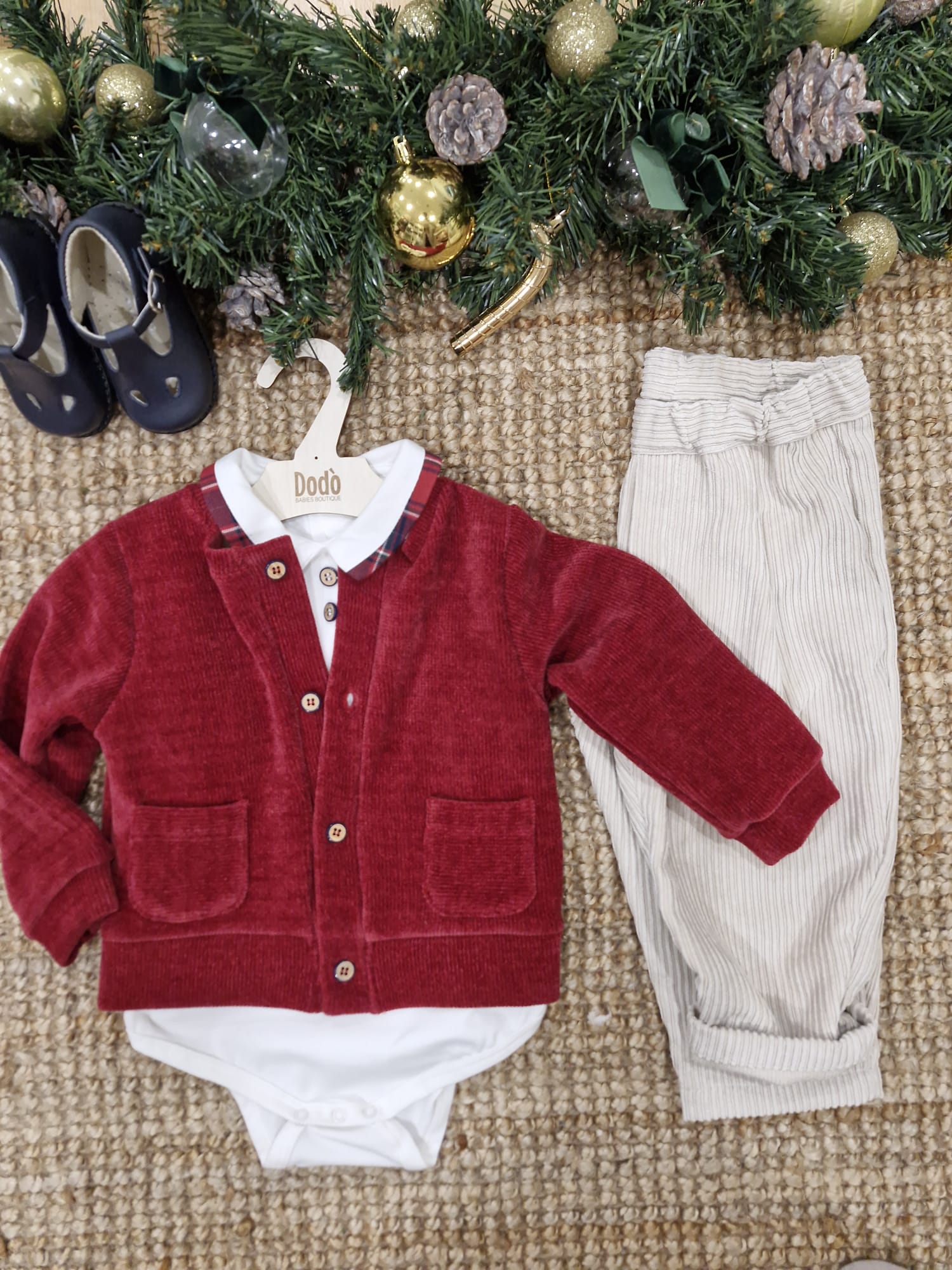 COMPLETO 3 PEZZI BURDEOS