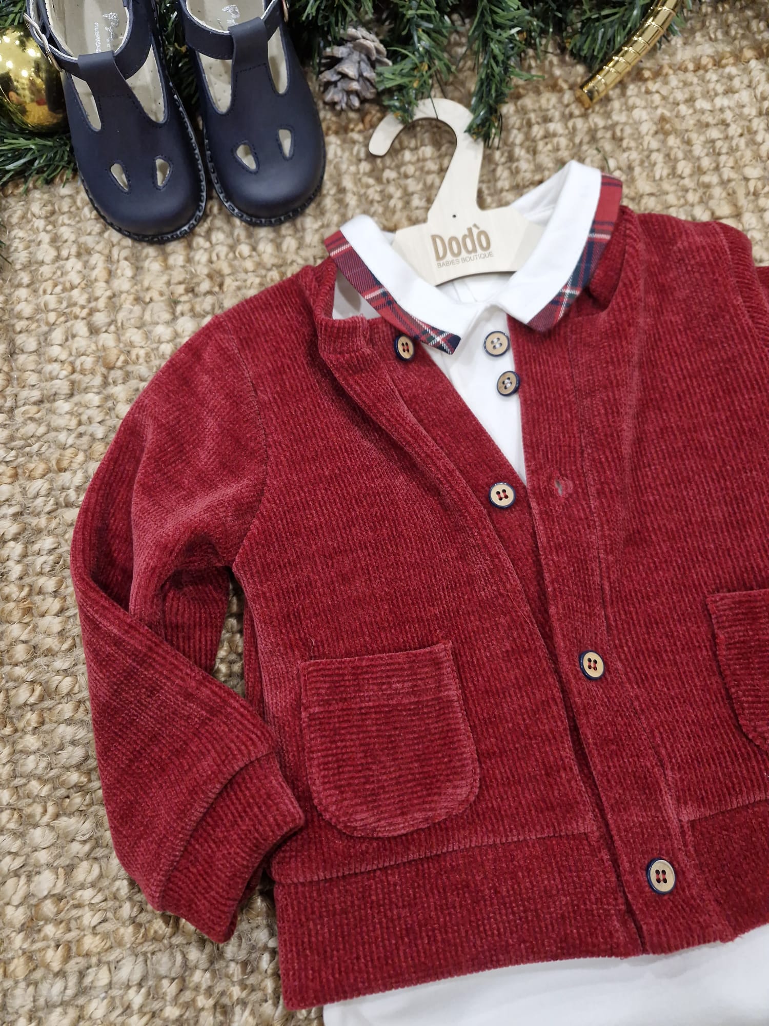 COMPLETO 3 PEZZI BURDEOS