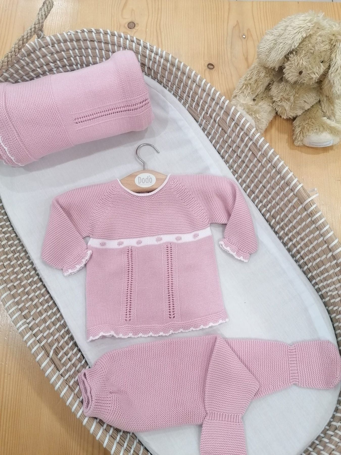 CONJUNTO BOLLO ROSA