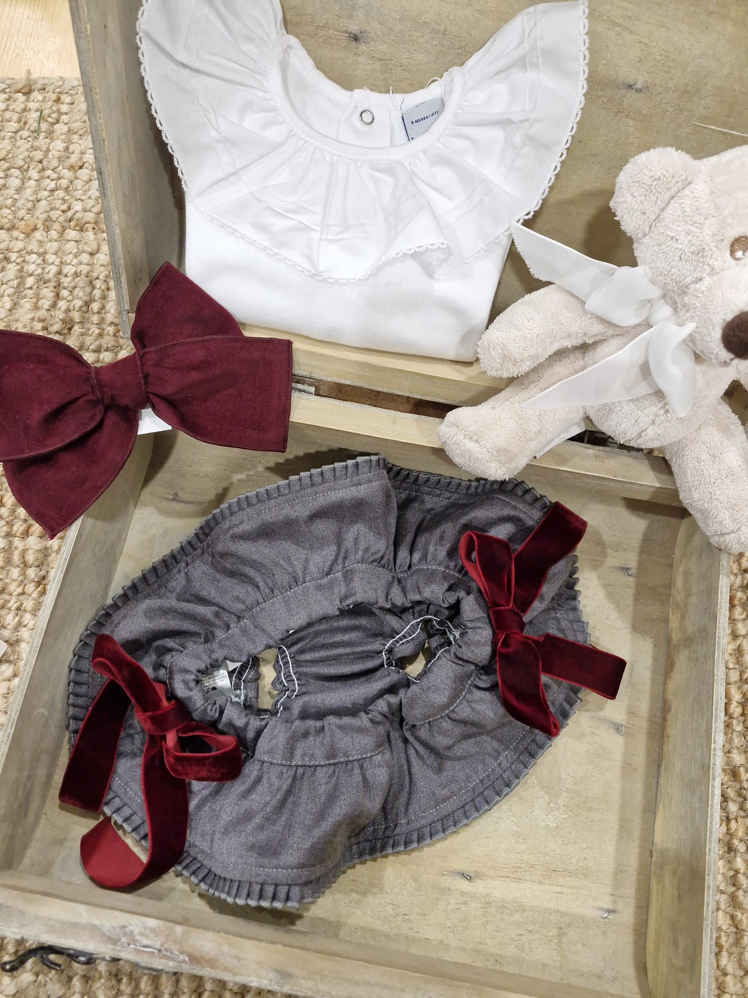 GREY BORDEAUX BLOOMER