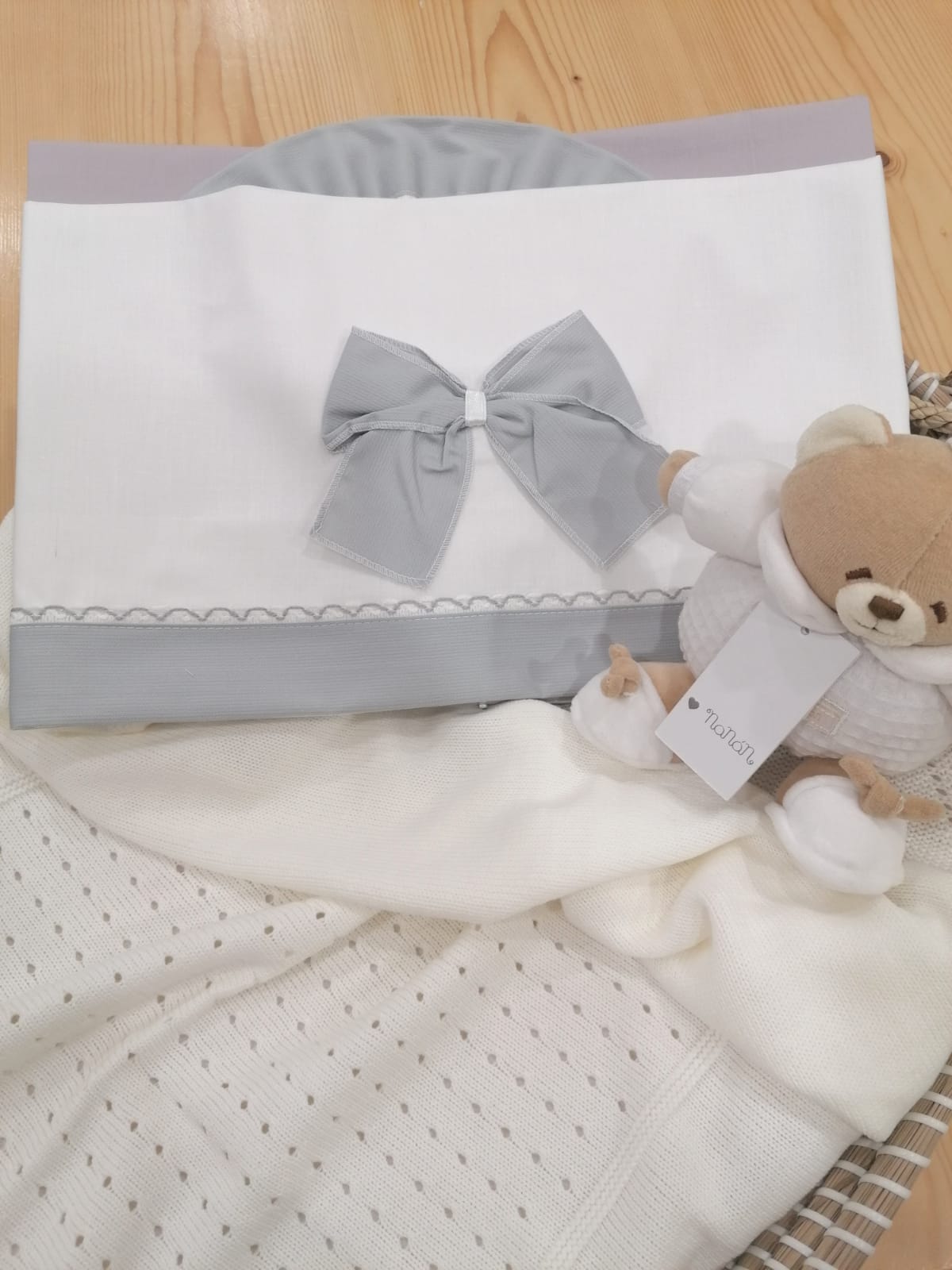 Set Lenzuola Per Culla E Carrozzina Tenarelli - Mio Piccolo, Made In Italy, Elegante - Foto 13